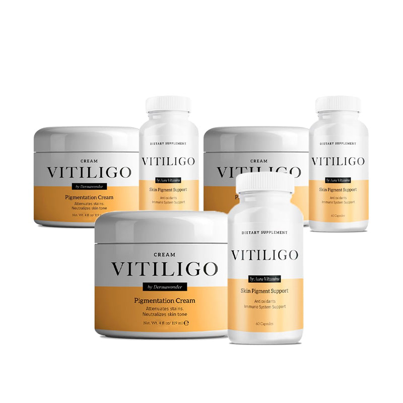 Dermawonder Vitiligo Supplement & Pigmentation Cream Set
