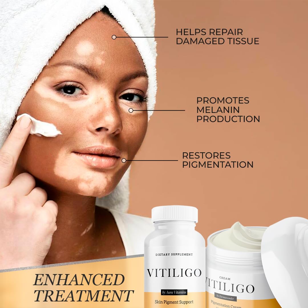 Dermawonder Vitiligo Supplement & Pigmentation Cream Set