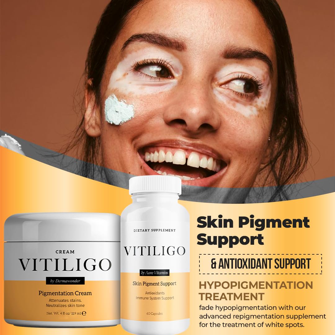 Dermawonder Vitiligo Supplement & Pigmentation Cream Set