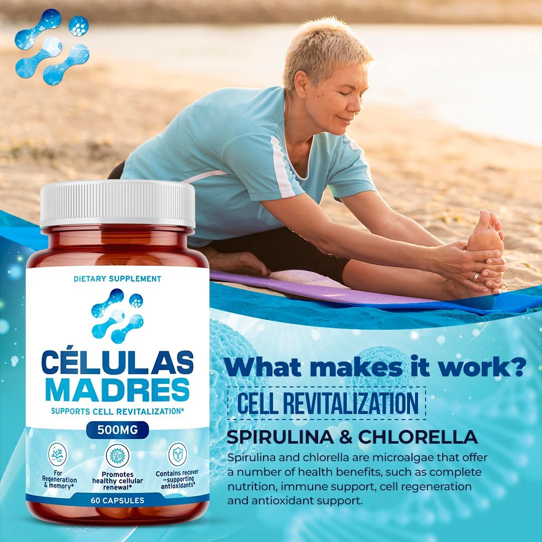 AFA Stem Cell Supplements 500mg | Celulas Madre