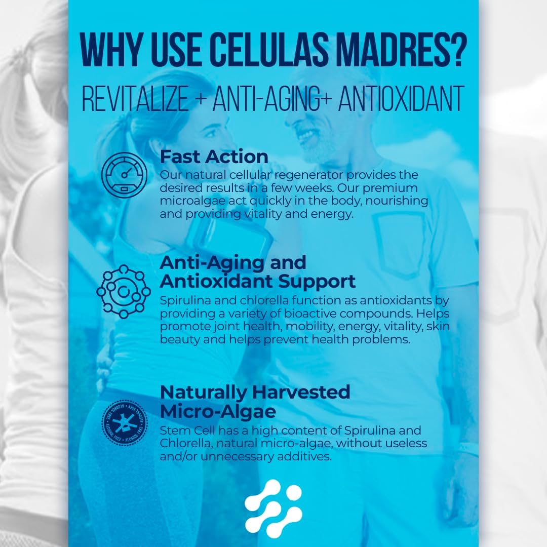 AFA Stem Cell Supplements 500mg | Celulas Madre