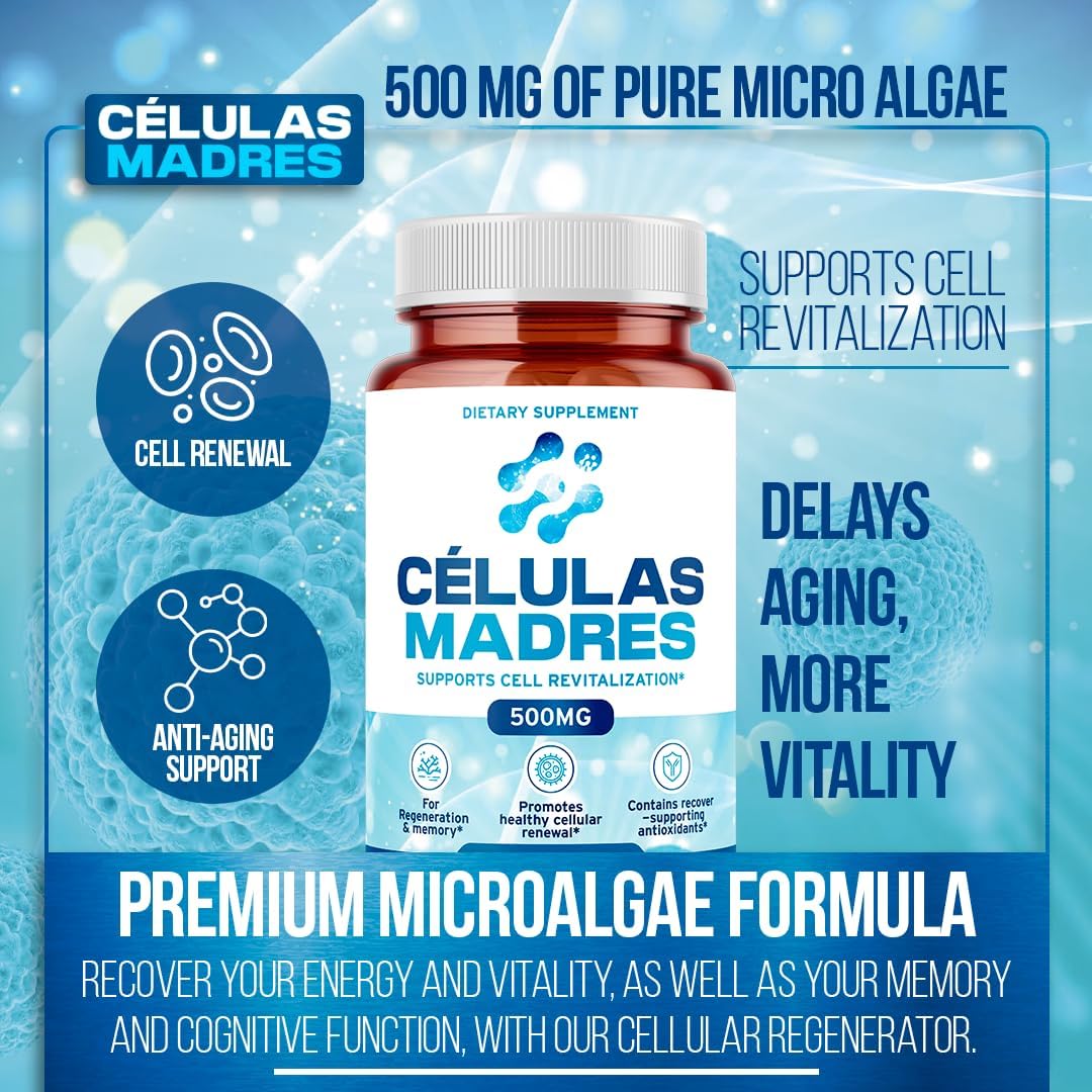 AFA Stem Cell Supplements 500mg | Celulas Madre