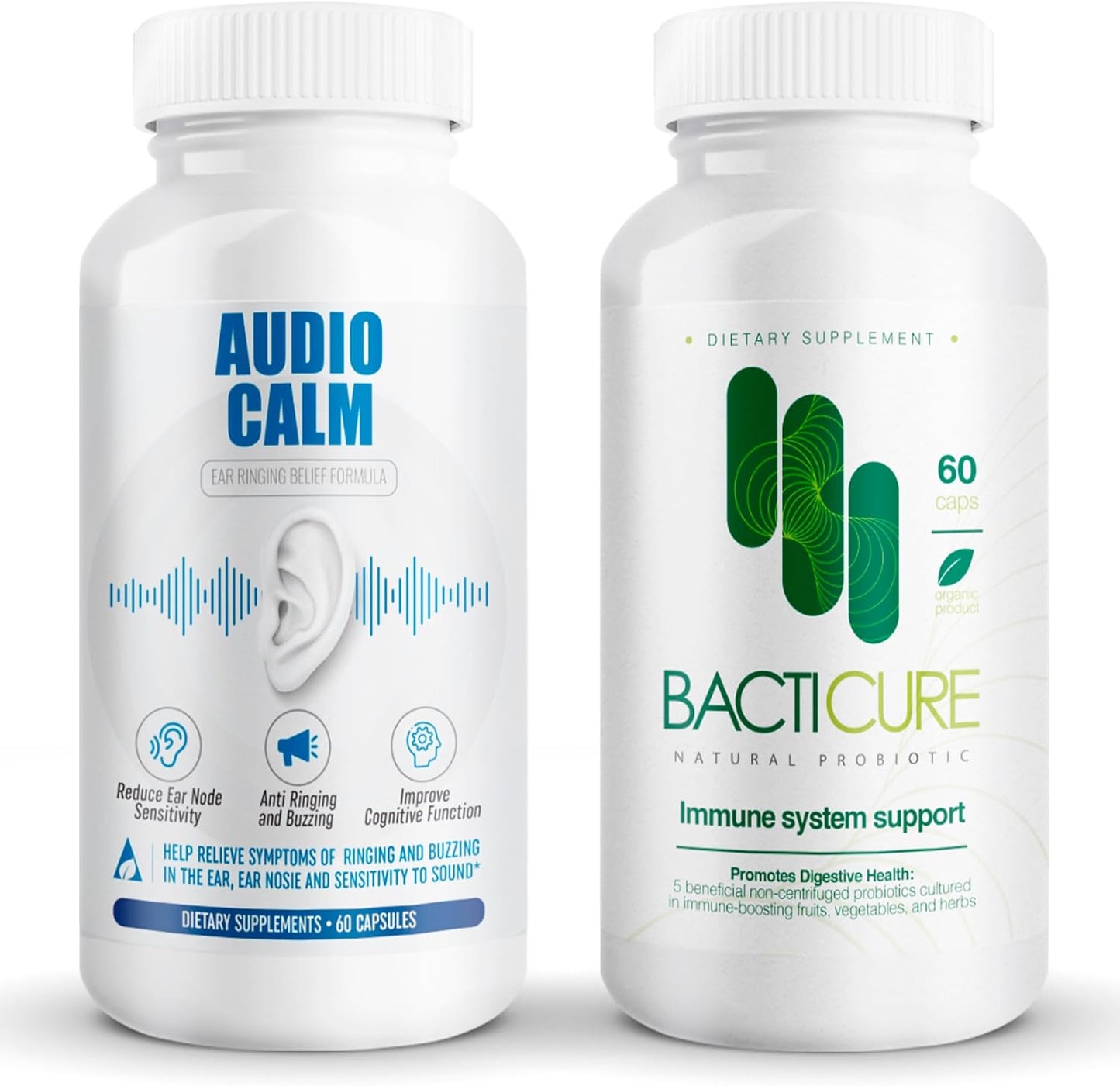 Audio Calm Probiotics - Natural Tinnitus Relief & Immune Support