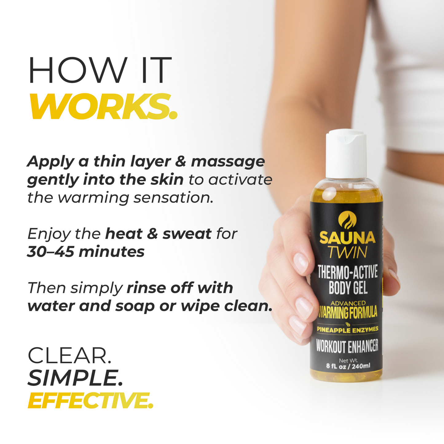 Sauna Twin Thermo-Active Body Gel | Thermo-Active Workout & Body Care Formula