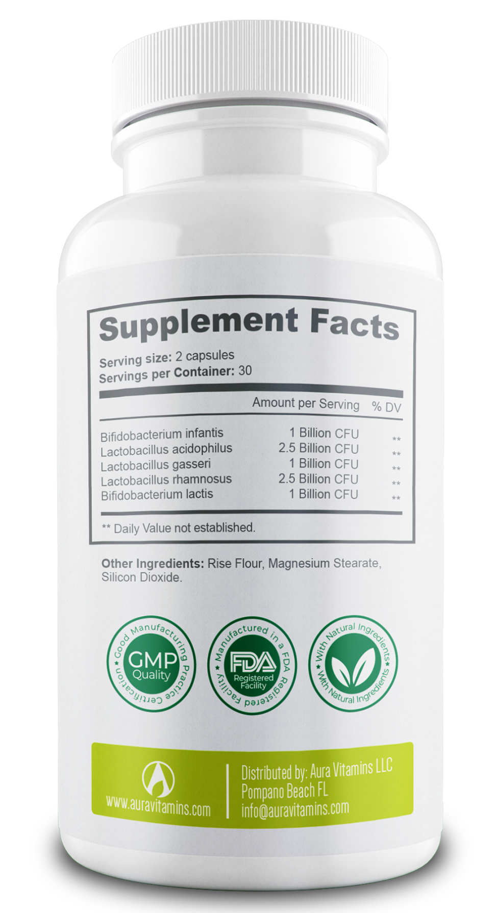 Bacticure - Natural Probiotic | 240B CFUs Gut Health & Digestive Support