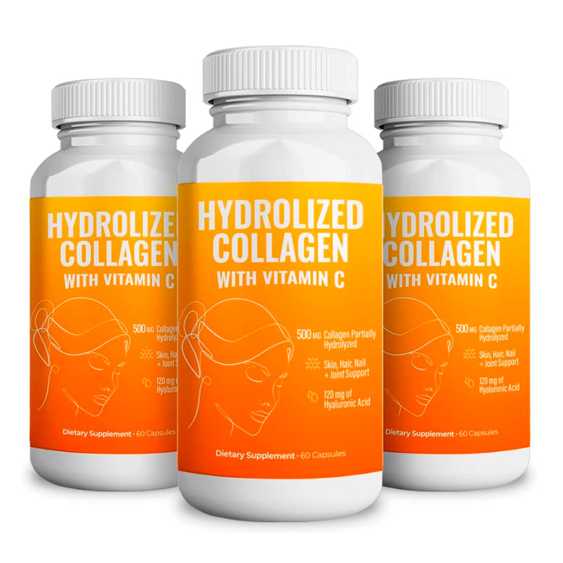 Hydrolyzed Collagen with Vitamin C Capsules