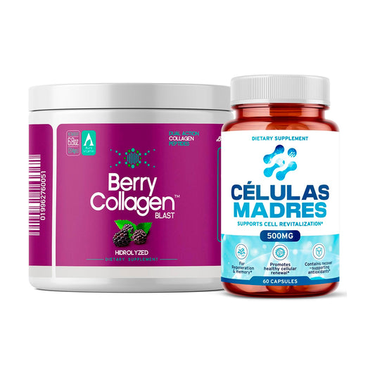 AFA Stem Cell Supplements 500mg & Berry Collagen Blast Bundle