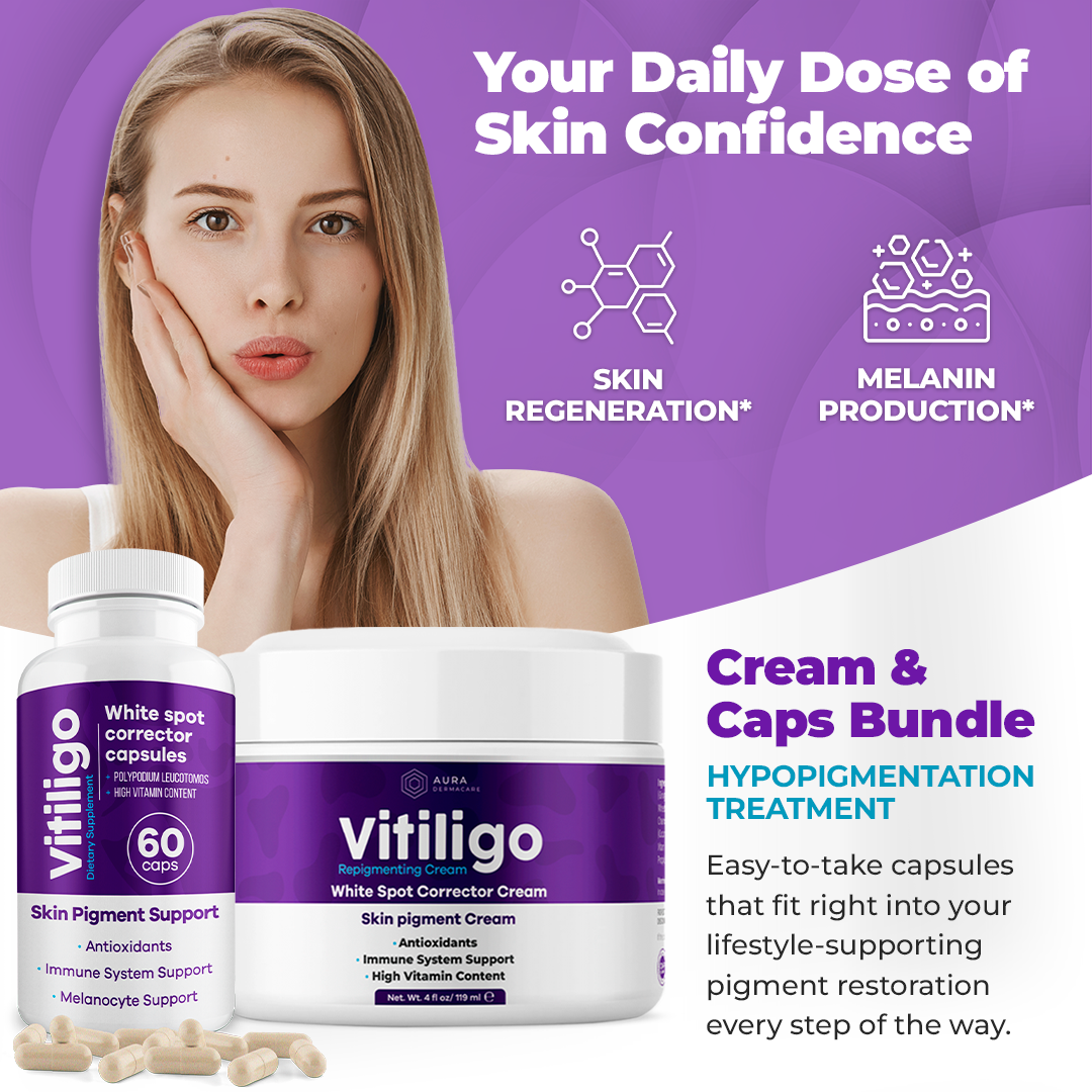 Skin Pigmentation Support Bundle | Capsules & Cream System