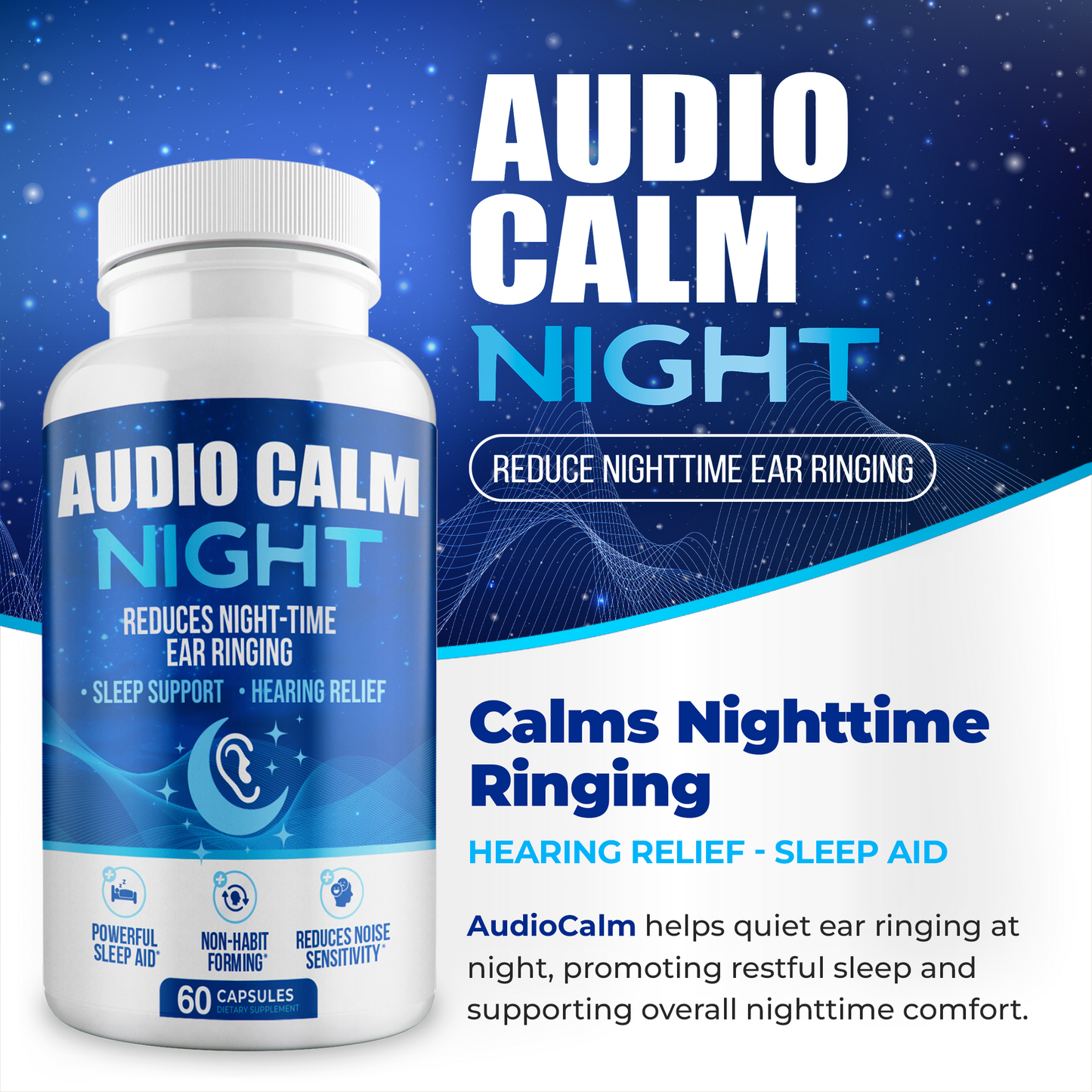 Audio Calm Night | Ear Wellness & Sleep Support Formula