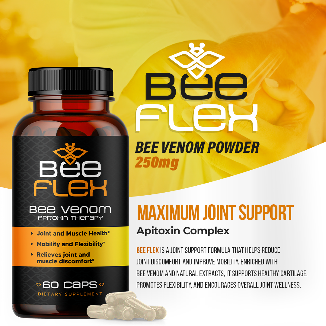 Bee Flex Joint Support Capsules | Bee Venom Extract for Mobility & Joint Wellness