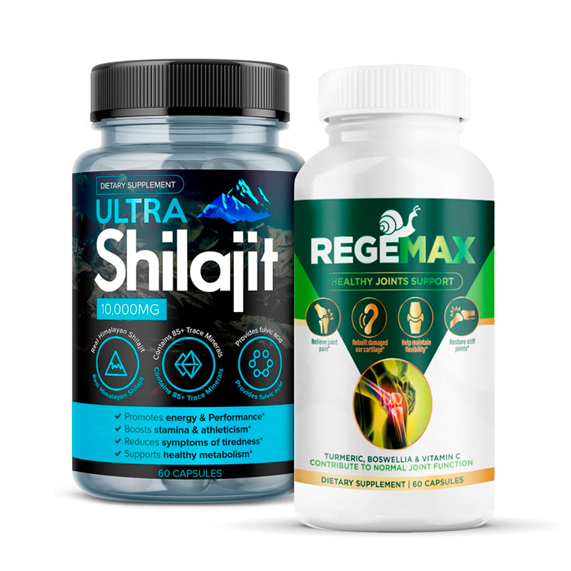 REGEMAX Joint Support Supplement with Snail Protein, Boswellia, & Turmeric + Ultra Shilajit 10,000mg