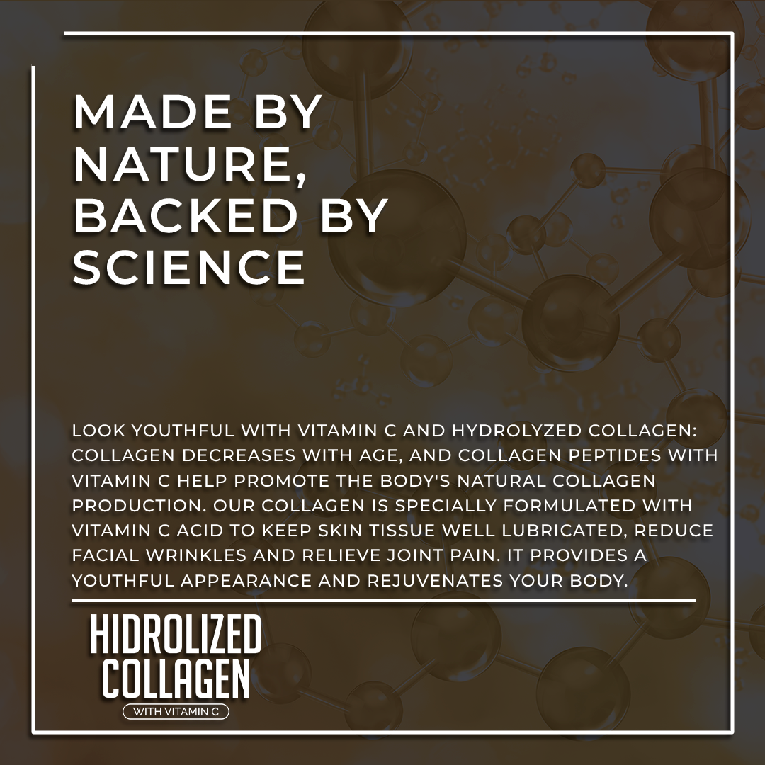 Orange Hydrolyzed Collagen Powder + Vitamin C | Skin, Hair & Joint Support
