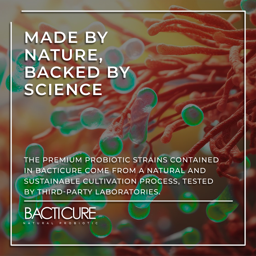 Bacticure - Natural Probiotic | 240B CFUs Gut Health & Digestive Support