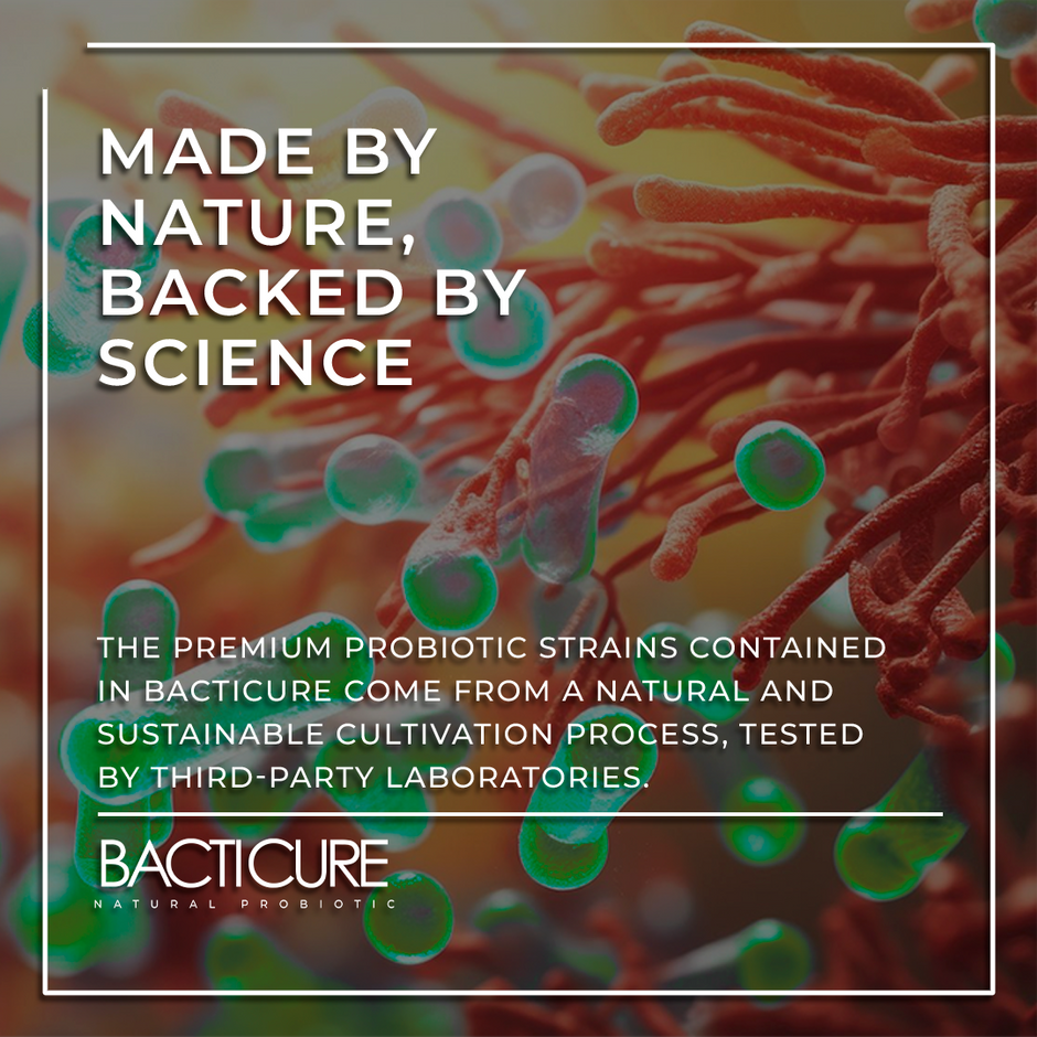 Bacticure - Natural Probiotic | 240B CFUs Gut Health & Digestive Support