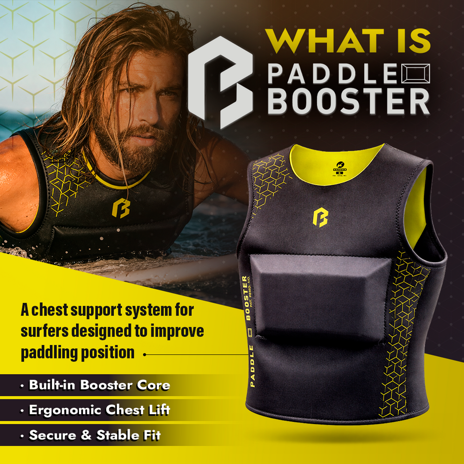 Paddle Booster Surf Vest | Chest Support System for Improved Paddling