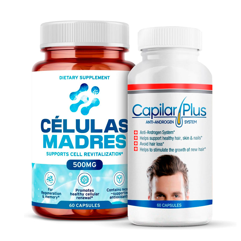 AFA Stem Cell + Capilar Plus Bundle for Cellular & Hair Growth Support | Aura Vitamins