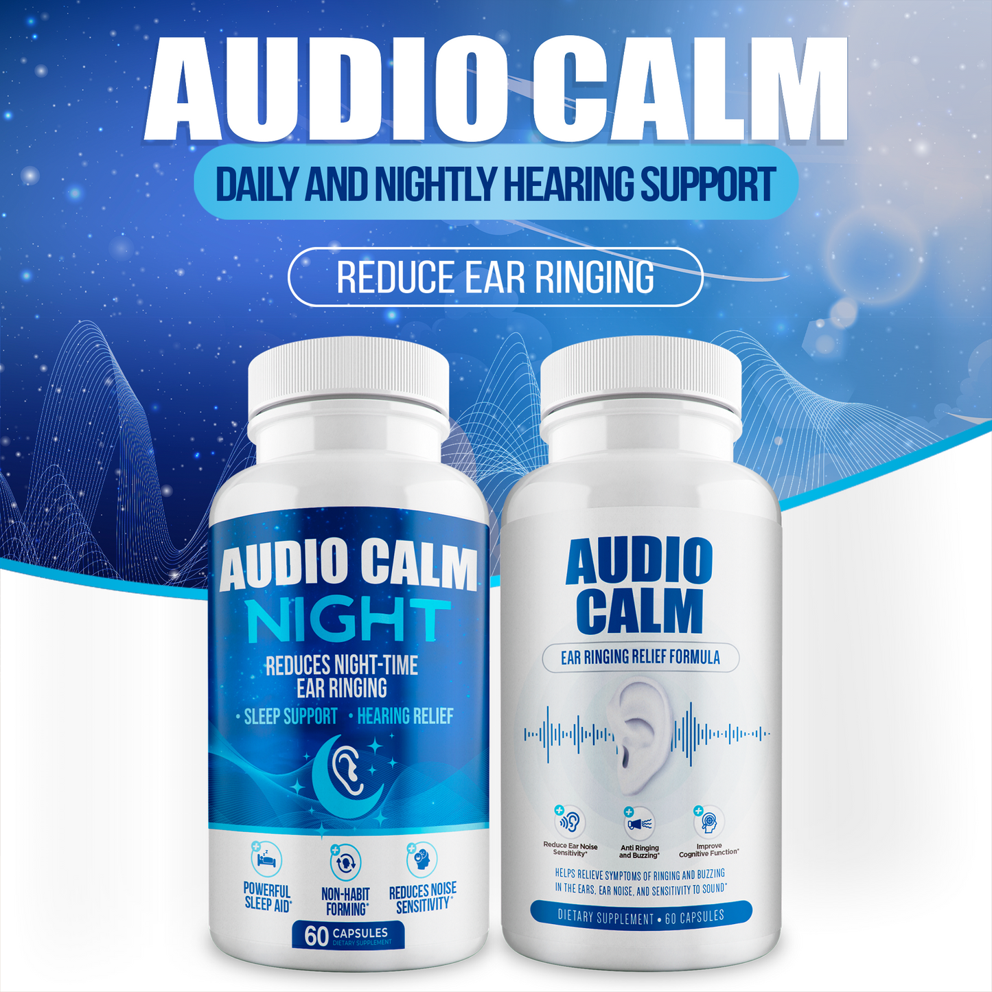 Audio Calm Day + Night Bundle | Complete Ear & Sleep Wellness System