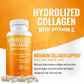 Hydrolyzed Collagen + Vitamin C Capsules | Skin, Hair & Joint Support
