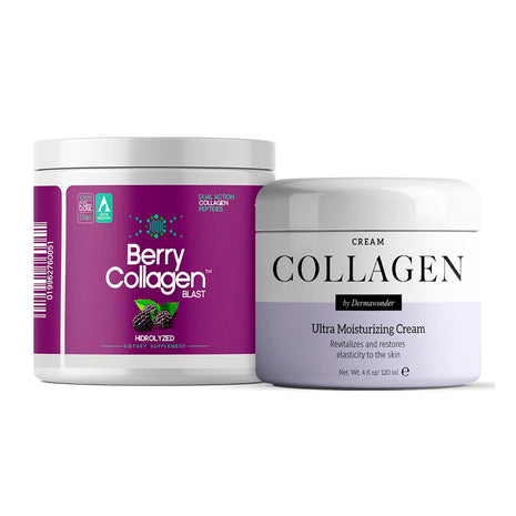 Berry Collagen Beauty Bundle with Collagen Powder & Cream | Aura Vitamins