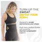 Sauna Twin Heated Waist Trimmer | Heat & Compression Workout Support Belt