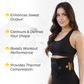 Sauna Twin Heated Waist Trimmer | Heat & Compression Workout Support Belt