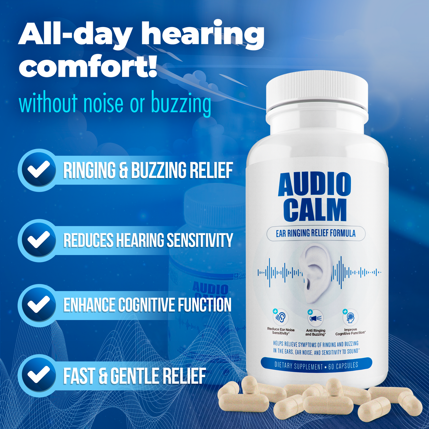 Audio Calm Day + Night Bundle | Complete Ear & Sleep Wellness System