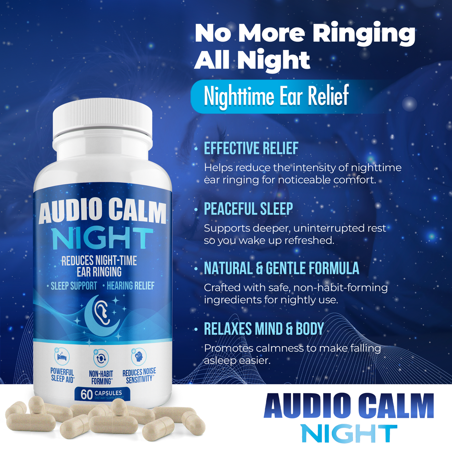 Audio Calm Night | Ear Wellness & Sleep Support Formula