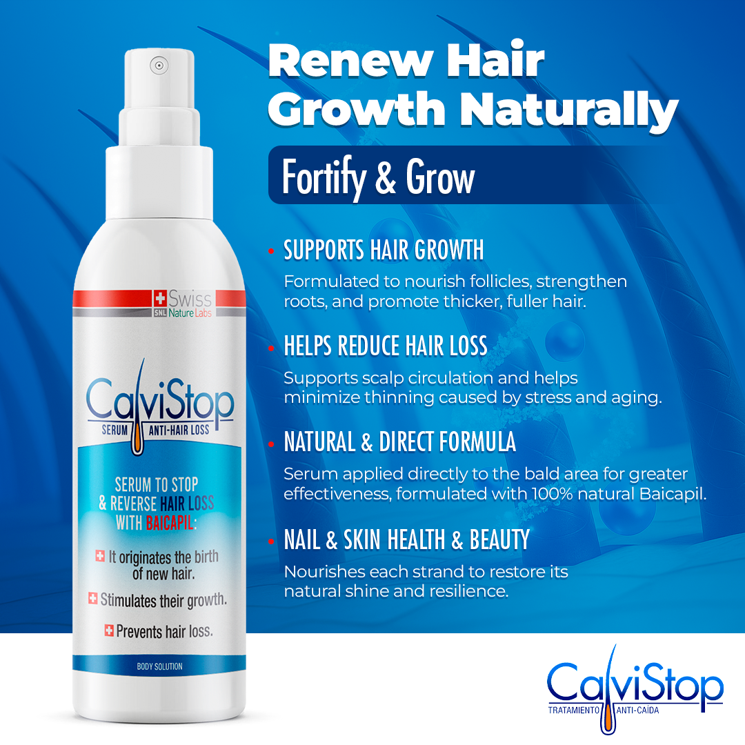 CalviStop Hair Growth System | Hair Strength & Hair Loss Support