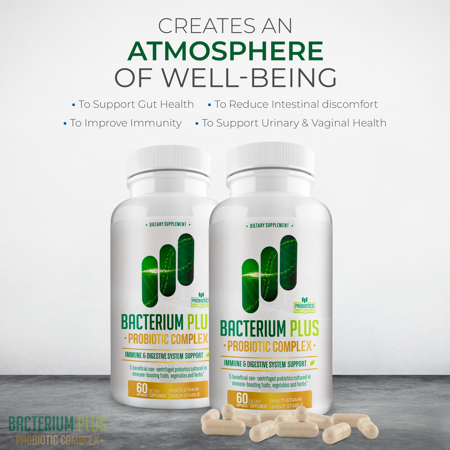 Bacterium Plus | Premium Probiotic, Gut Health & Digestive Support