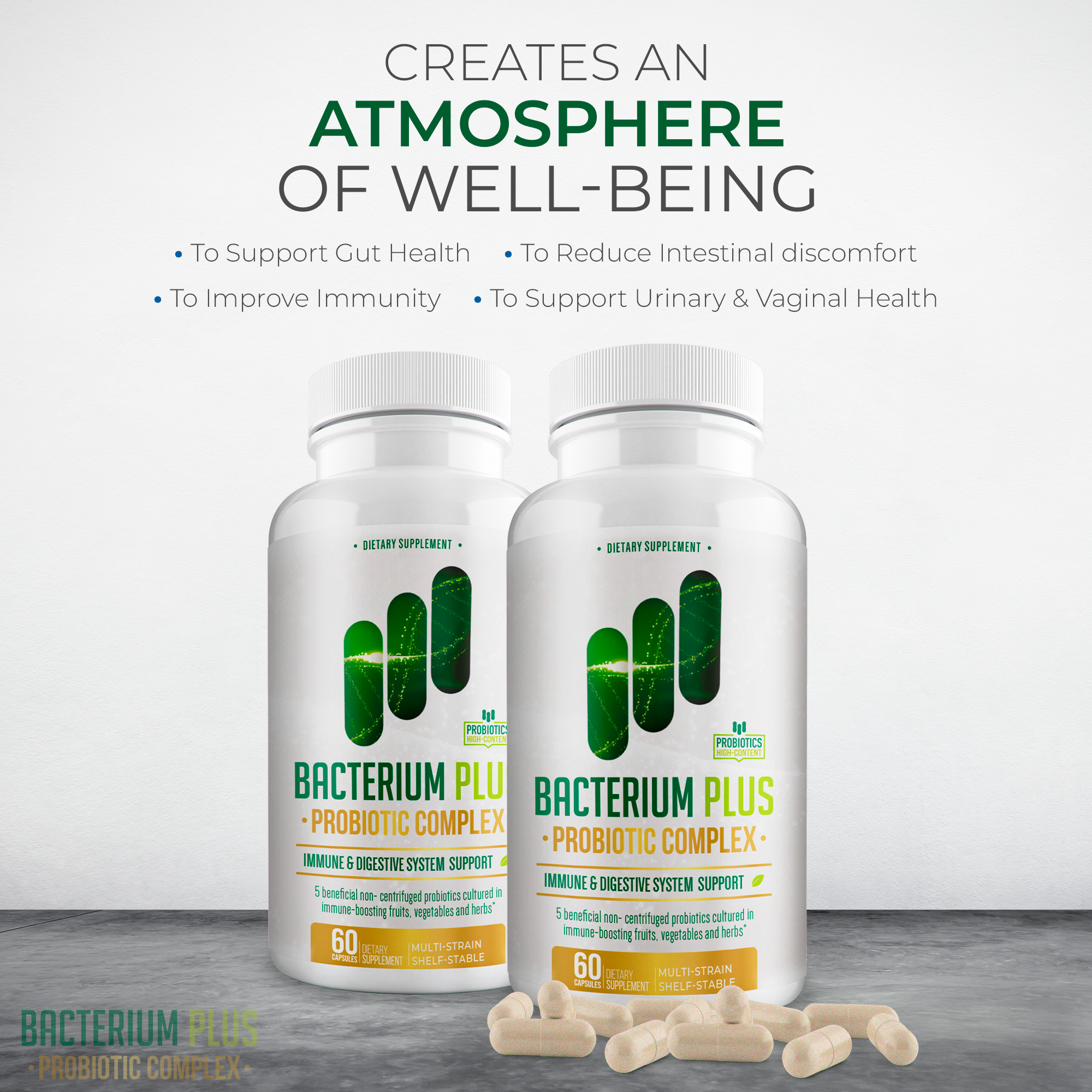 Bacterium Plus | Premium Probiotic, Gut Health & Digestive Support