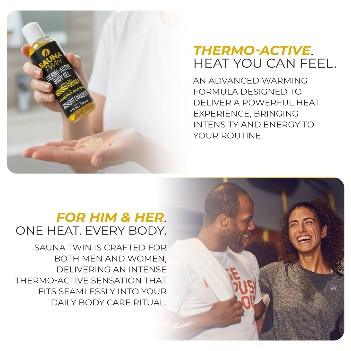 Sauna Twin Thermo-Active Body Gel | Thermo-Active Workout & Body Care Formula