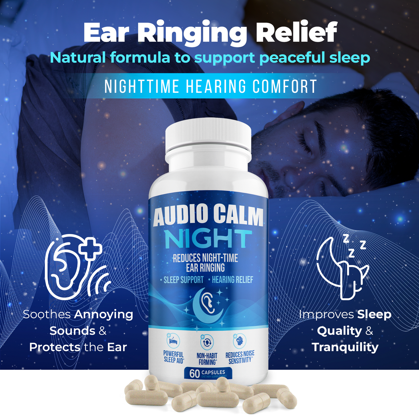 Audio Calm Night | Ear Wellness & Sleep Support Formula