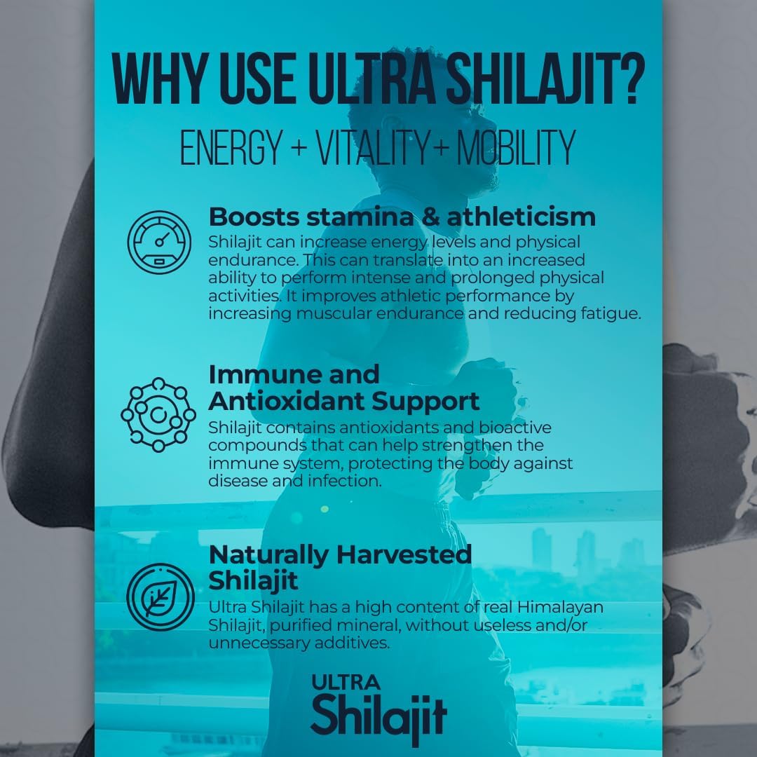Ultra Shilajit 10,000mg | Energy, Strength & Vitality Support