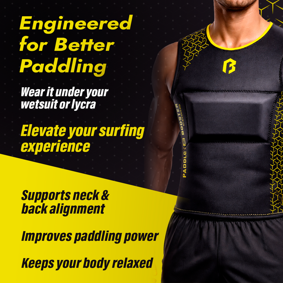 Paddle Booster Surf Vest | Chest Support System for Improved Paddling
