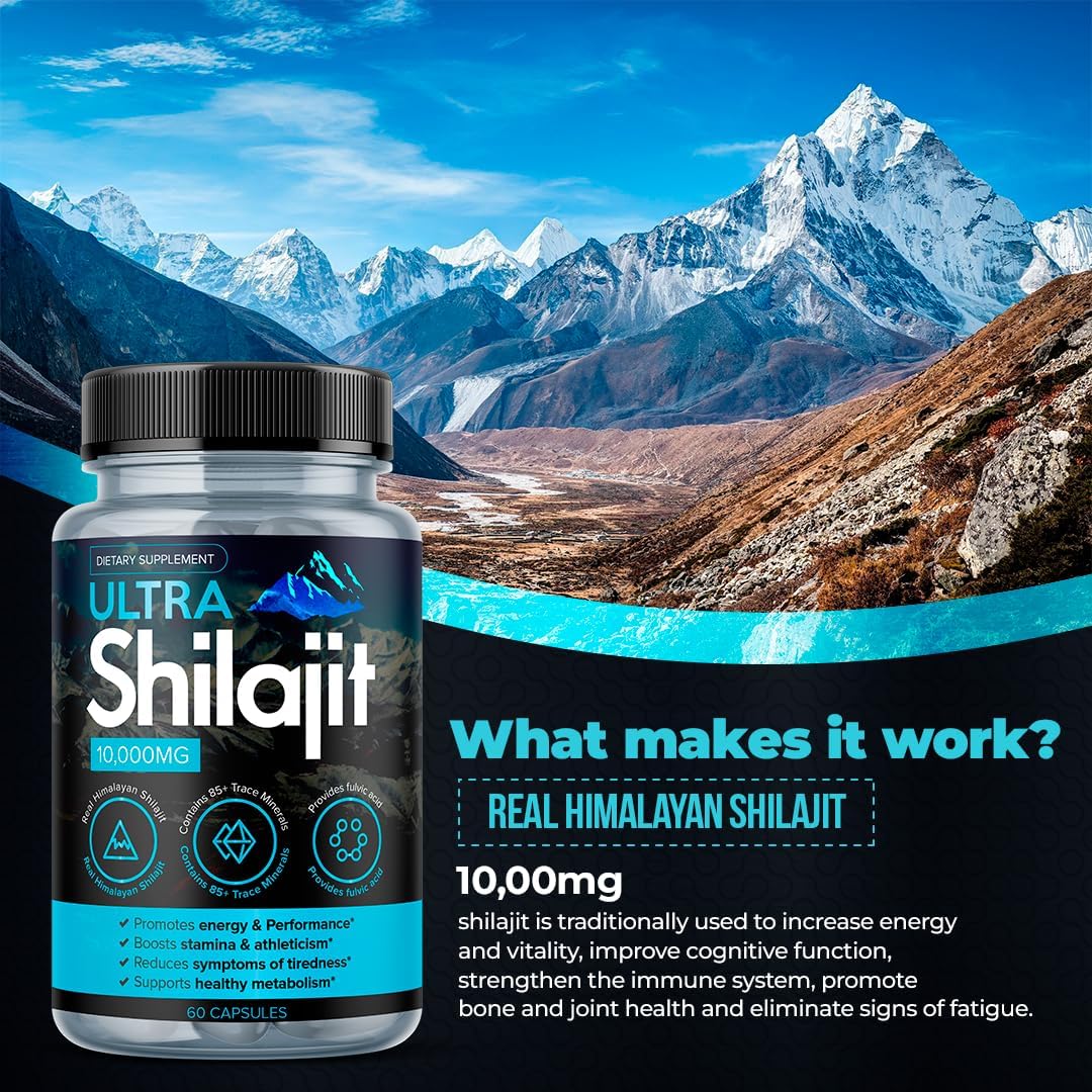 Ultra Shilajit 10,000mg | Energy, Strength & Vitality Support