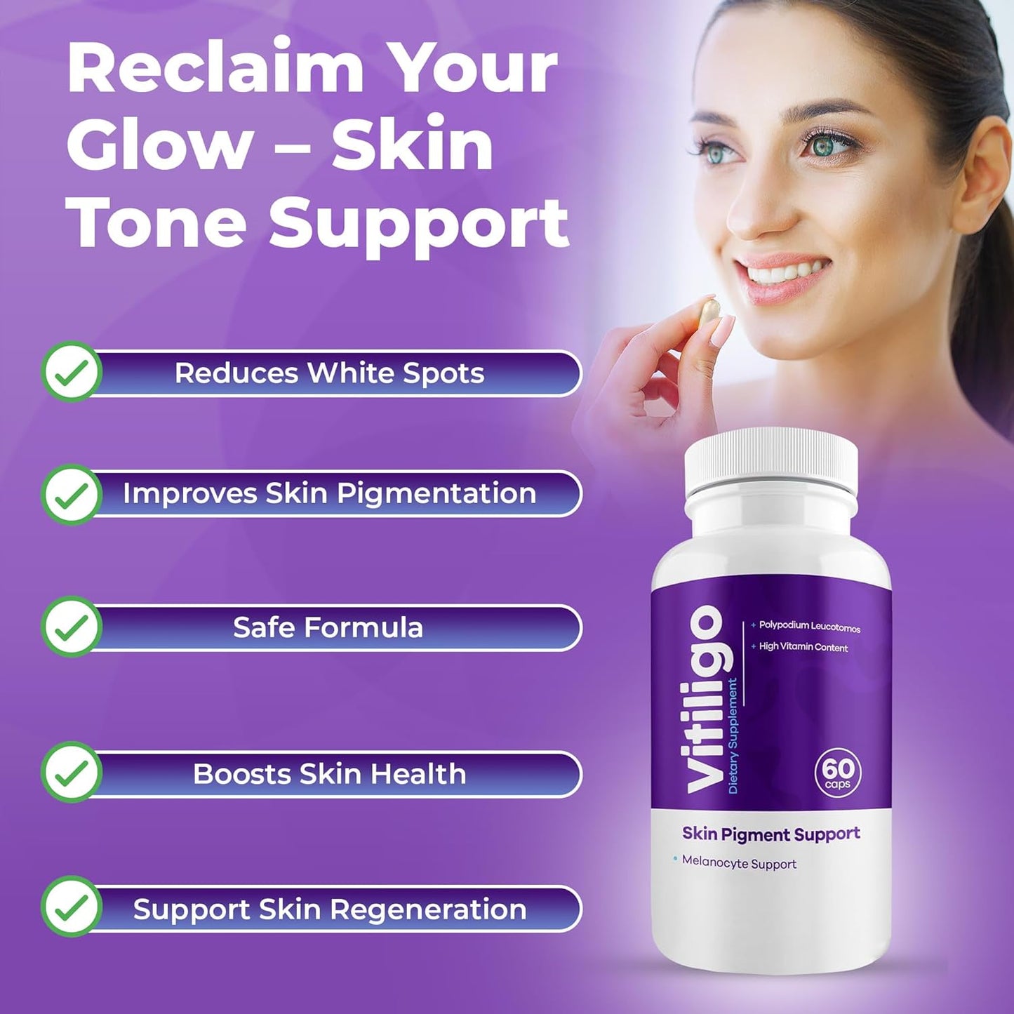 Vitiligo Capsules | Advanced Skin Pigment Support