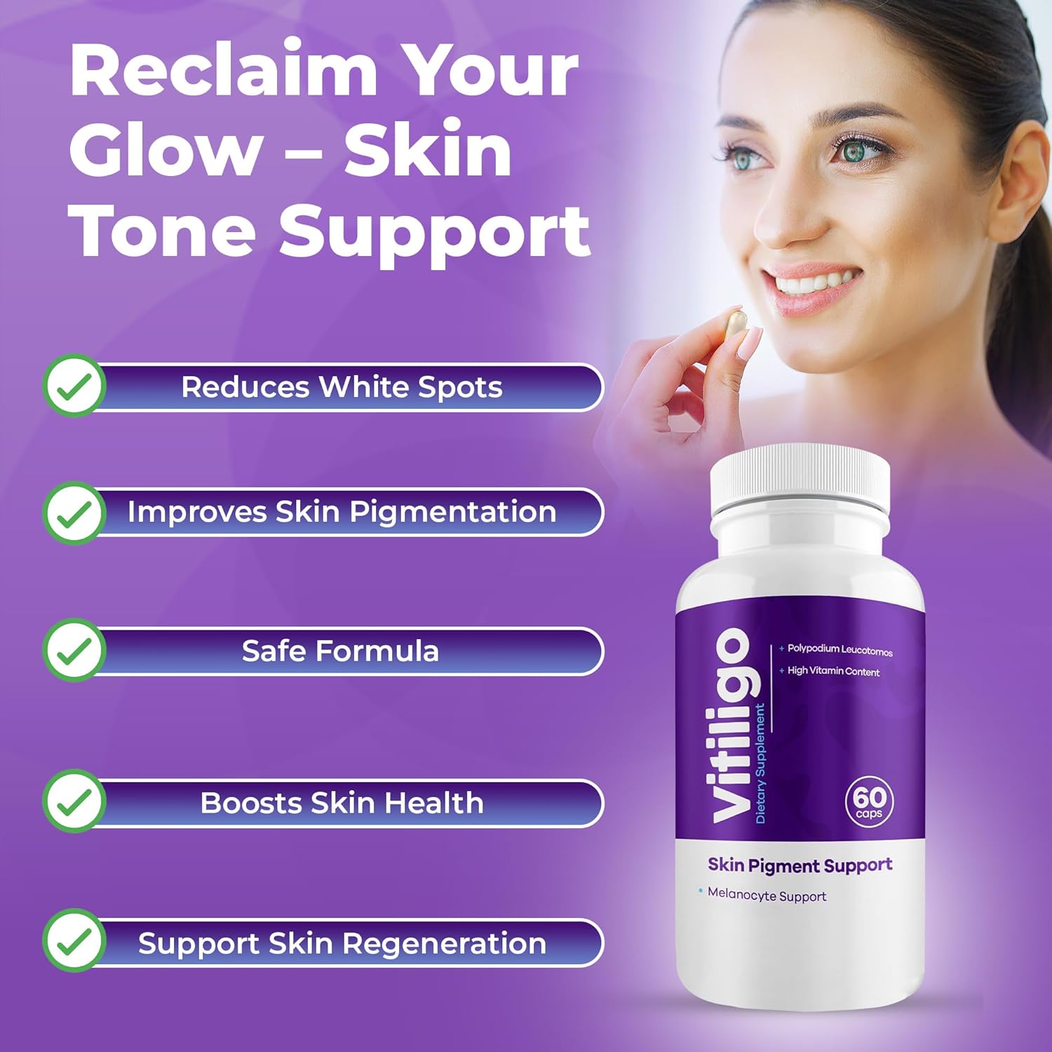 Vitiligo Capsules | Advanced Skin Pigment Support