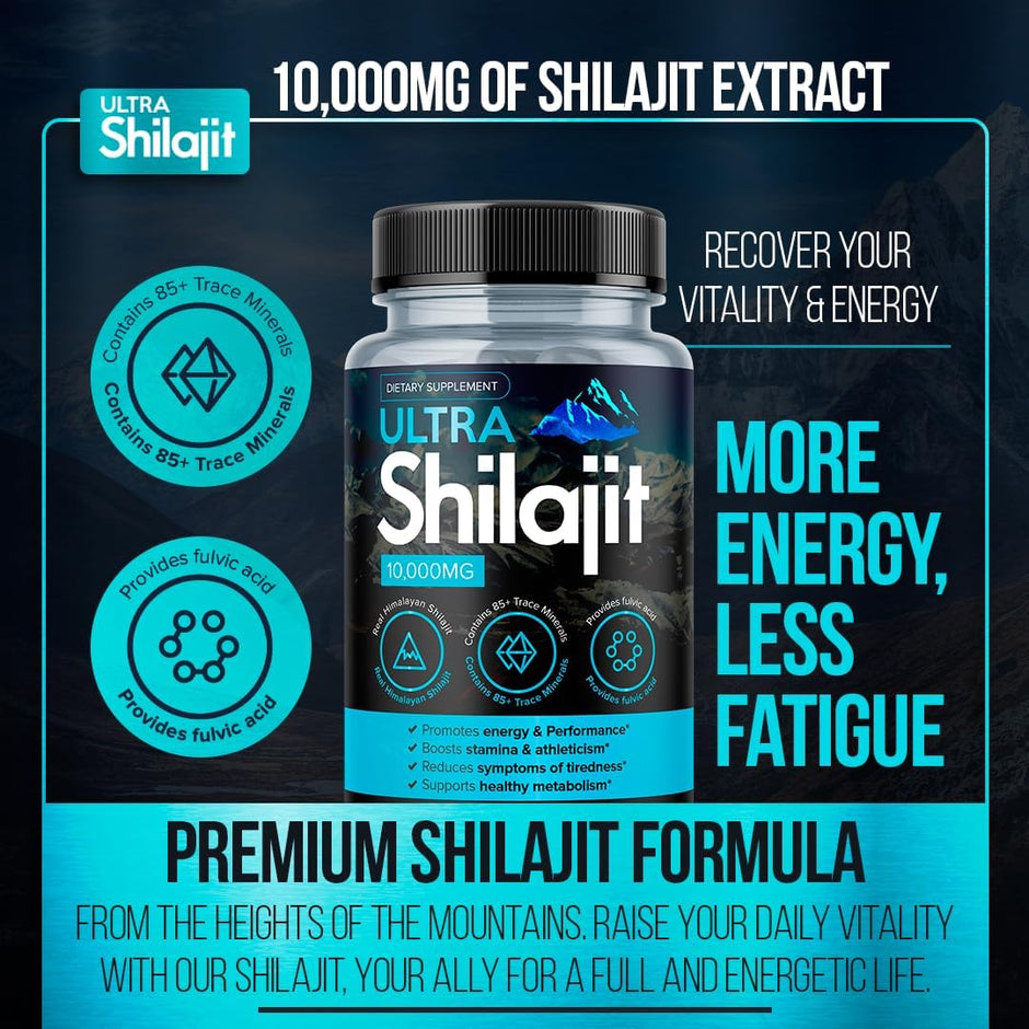 Ultra Shilajit 10,000mg | Energy, Strength & Vitality Support