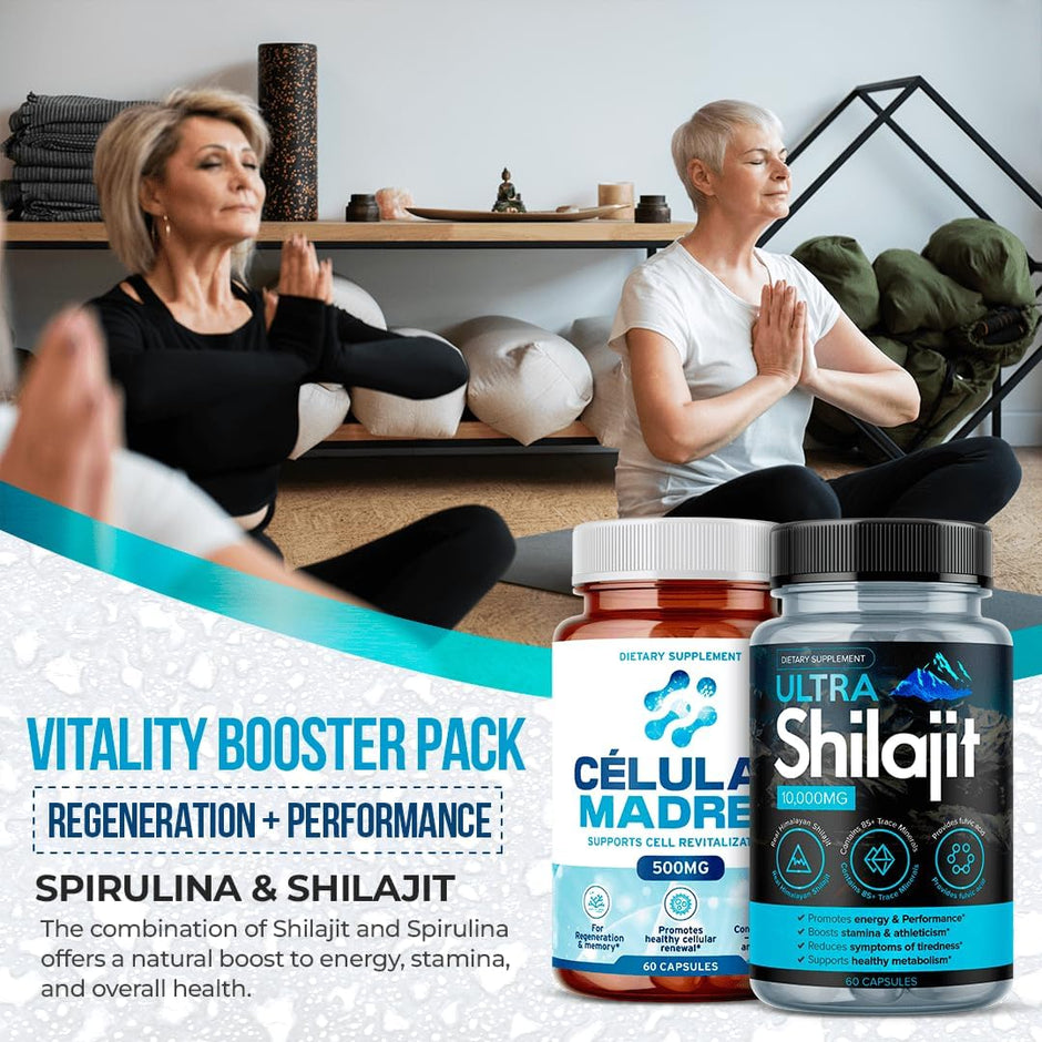 AFA Stem Cell + Ultra Shilajit Bundle | Cellular Wellness & Energy Support