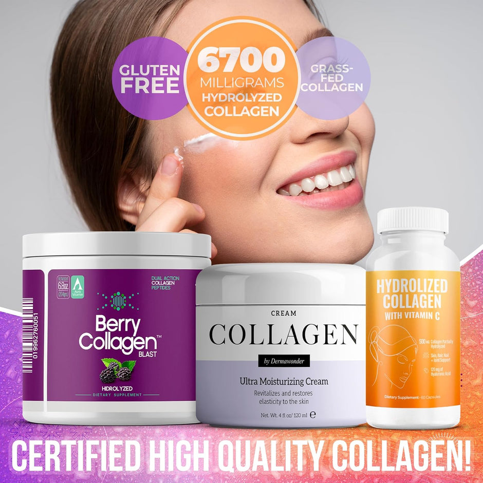 Complete Collagen Beauty Bundle | Powder, Capsules + Collagen Cream