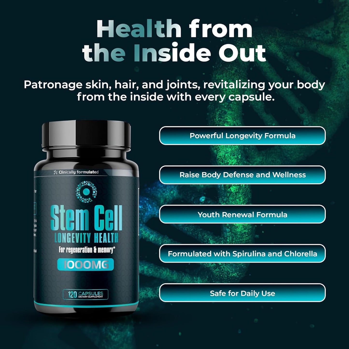 Premium AFA Algae 1,000mg | Advanced Longevity & Cellular Support