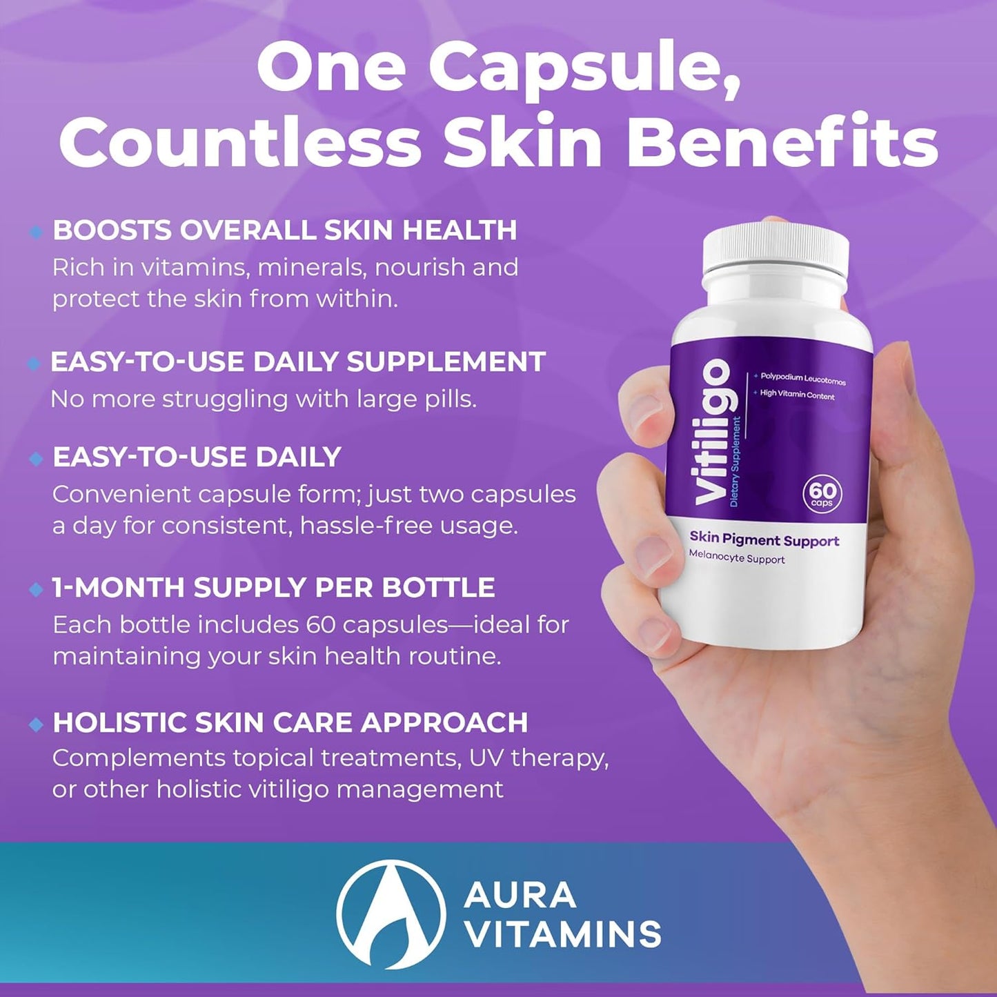 Vitiligo Capsules | Advanced Skin Pigment Support