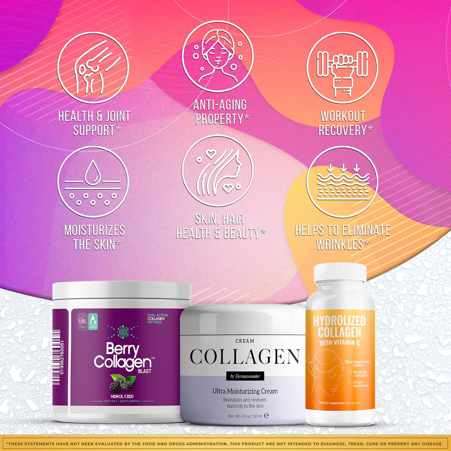 Complete Collagen Beauty Bundle | Powder, Capsules + Collagen Cream