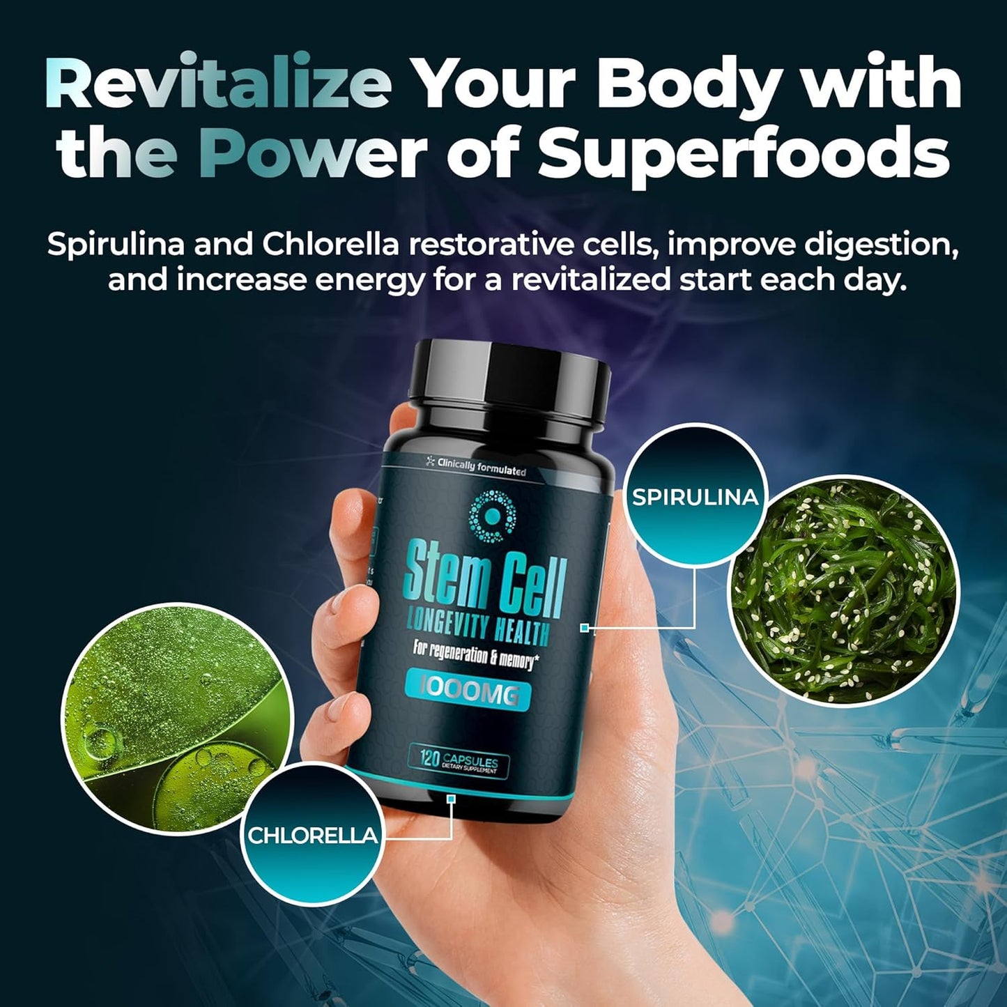 Premium AFA Algae 1,000mg | Advanced Longevity & Cellular Support