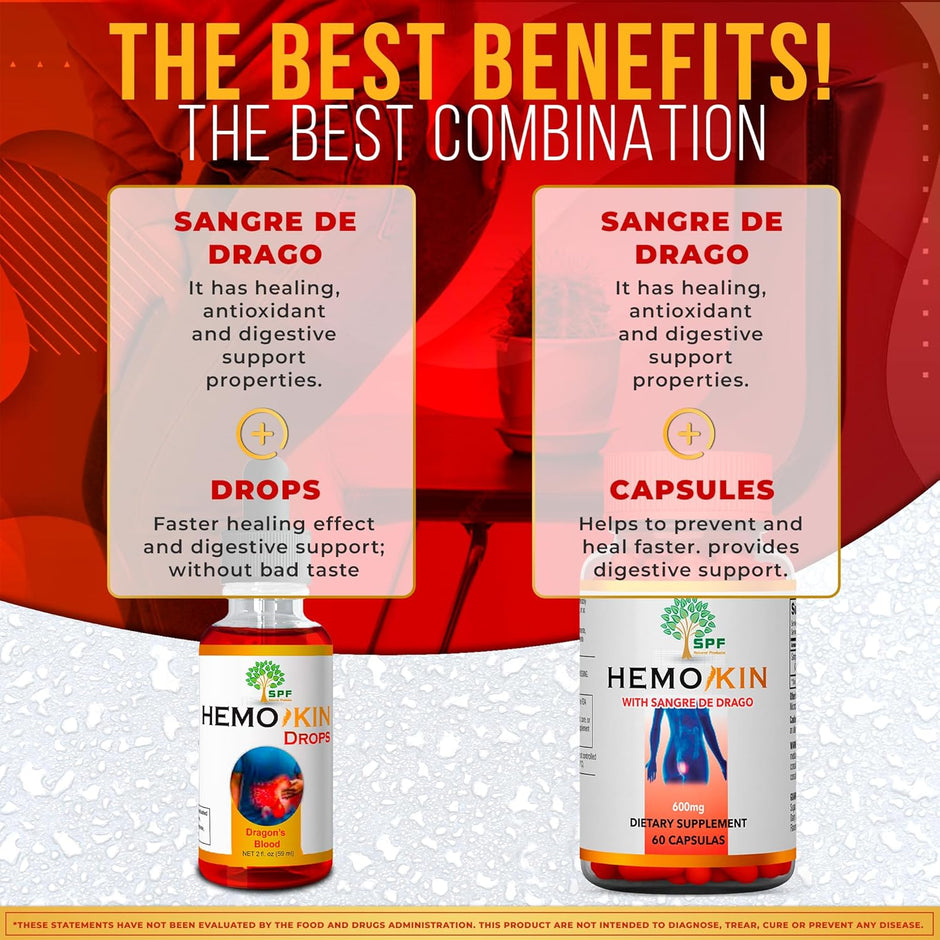 HEMOKIN Capsules & Drops | Dual-Action Wellness Formula