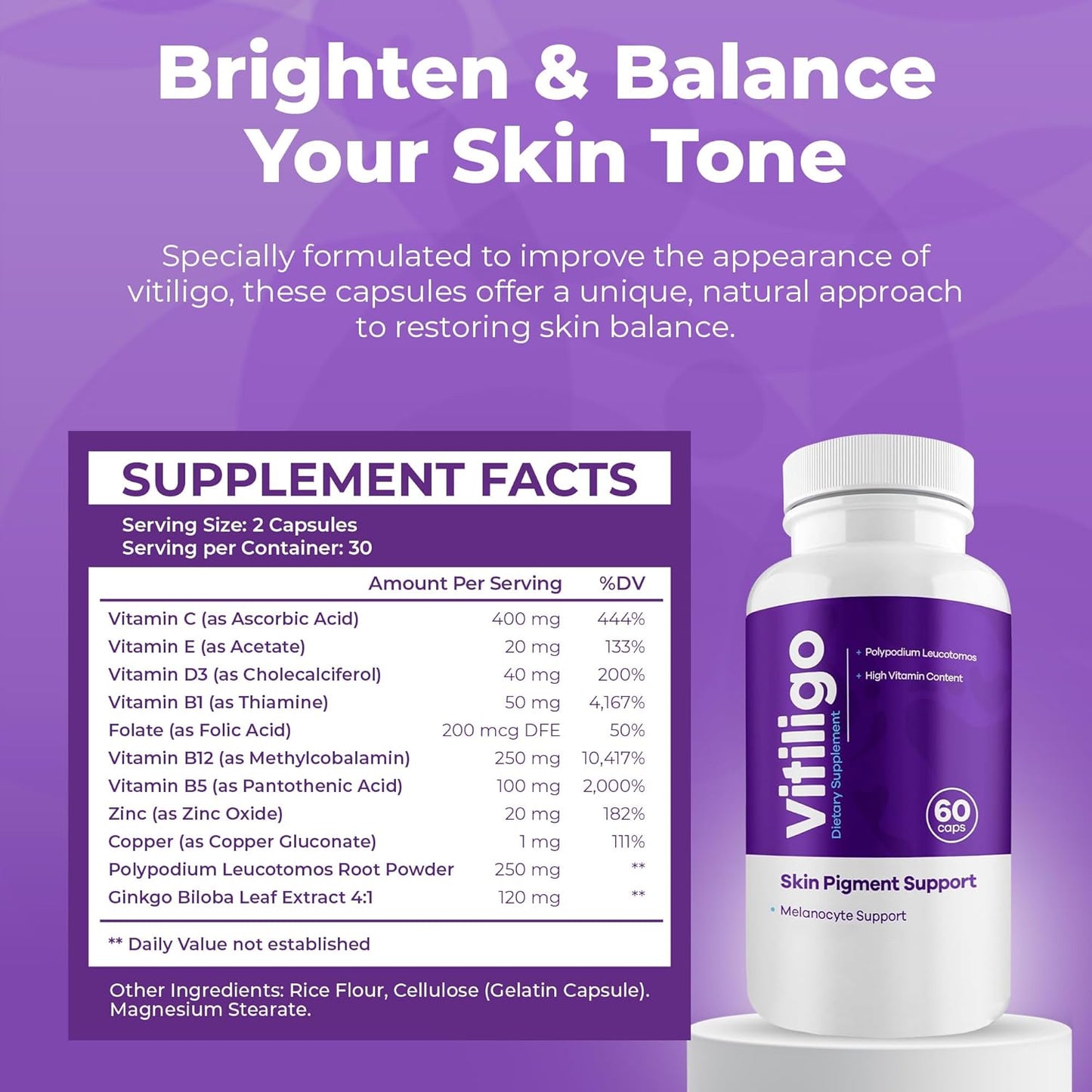 Vitiligo Capsules | Advanced Skin Pigment Support
