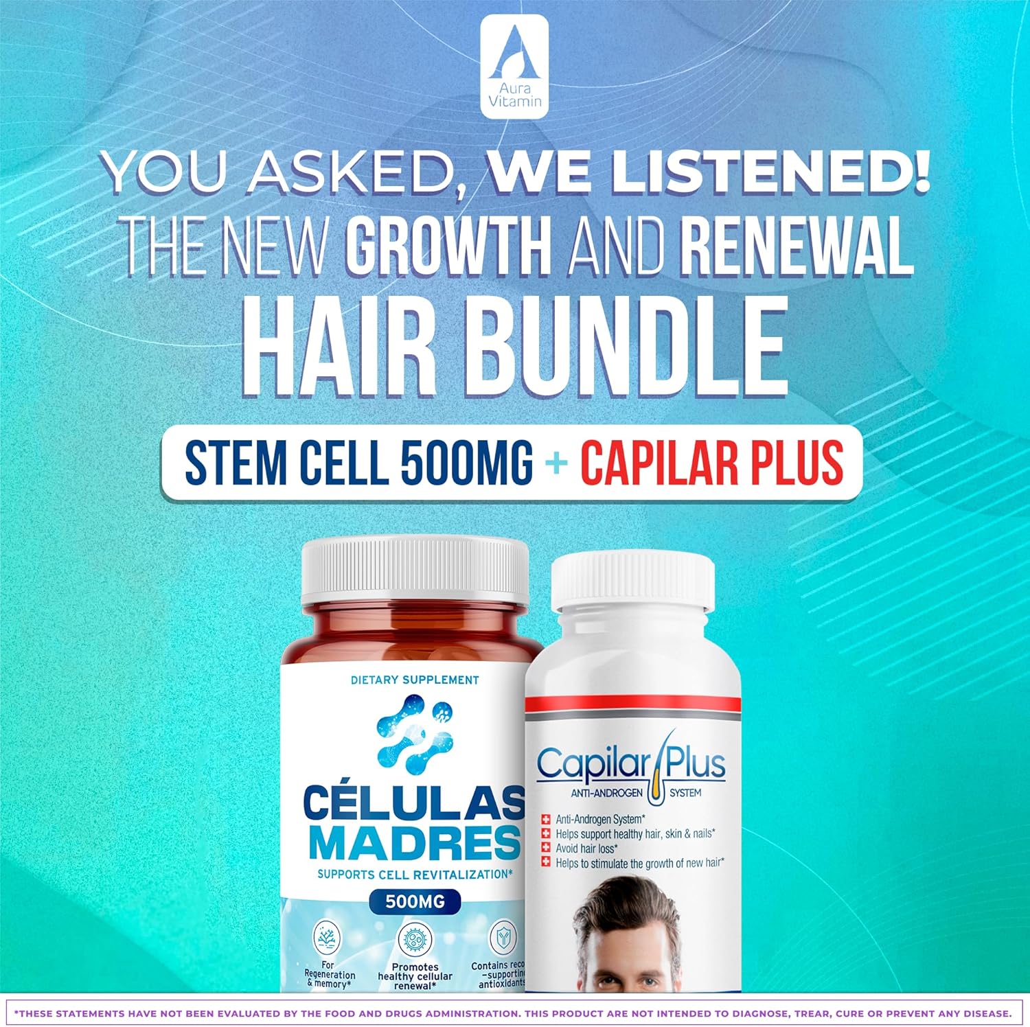AFA Stem Cell + Capilar Plus Bundle | Cellular Wellness & Hair Support