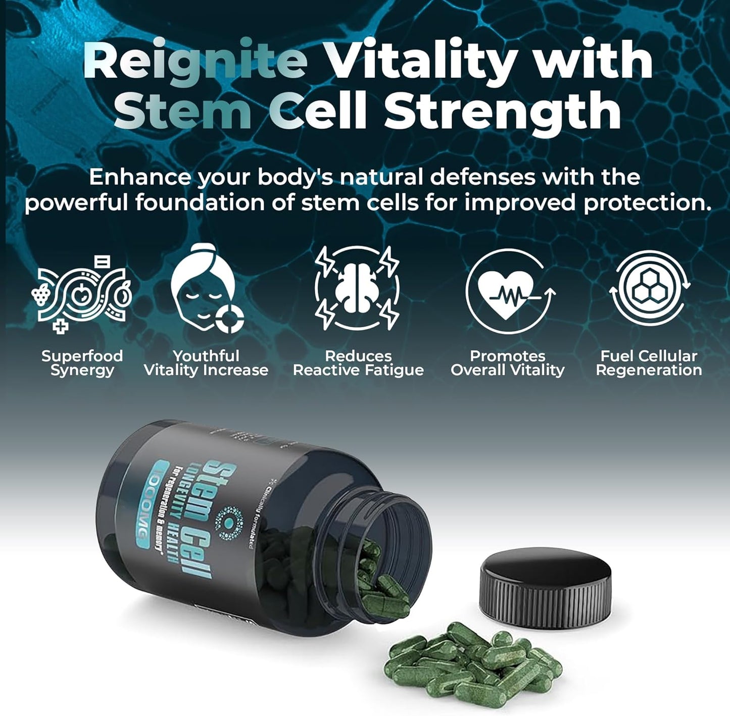Premium AFA Algae 1,000mg | Advanced Longevity & Cellular Support