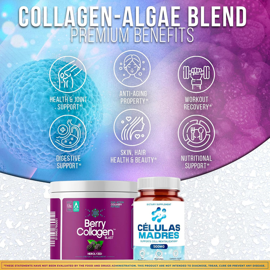Berry Collagen + AFA Stem Cell Bundle | Beauty & Cellular Wellness Support