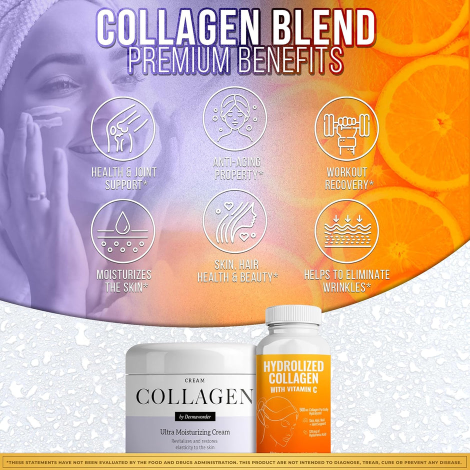 Ultra Collagen Bundle | Orange Collagen Capsules + Firming Moisturizing Cream